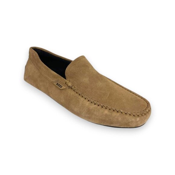 BOSS Noel Moccasin Men\'s Beige Leather Slip-On US 8 (UK 7 EU 41) MSRP $199 main image 2